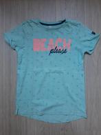 AvD 1352 Hema T-shirt mintgroen met opdruk 146/152 jongen, Gebruikt, Ophalen of Verzenden, Shirt of Longsleeve, Hema