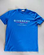 Givenchy - Oversized Logo-Print Cotton-Jersey T-Shirt - Blue, Blauw, Maat 46/48 (XL) of groter, Ophalen of Verzenden, Korte mouw