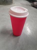 Partij kunststof drinkbekers met deksel - Herbruikbaar!, Ophalen, Nieuw