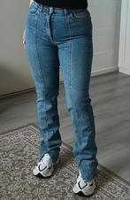 Zara blauwe jeans met knoopsluiting, split aan de onderkant, Blauw, Zara, Ophalen of Verzenden, Zo goed als nieuw