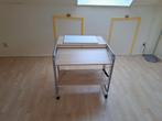 Computertafel met wielen, Gebruikt, 70 tot 120 cm, Ophalen of Verzenden, Metaal
