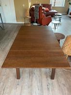Uitschuifbare eiken eettafel, Ophalen, Gebruikt, 100 tot 150 cm, Eikenhout