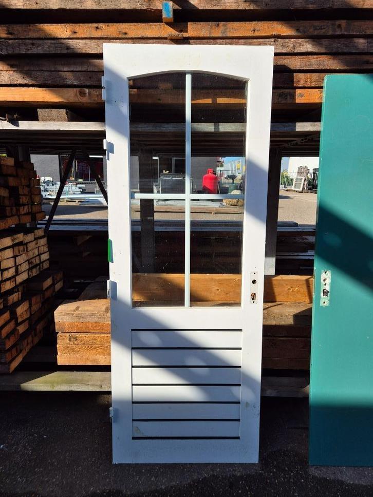 Achterdeur schuurdeur buitendeur deur 222 x 82,5 ( 181 ), Doe-het-zelf en Verbouw, Deuren en Horren, Gebruikt, Buitendeur, 200 tot 215 cm