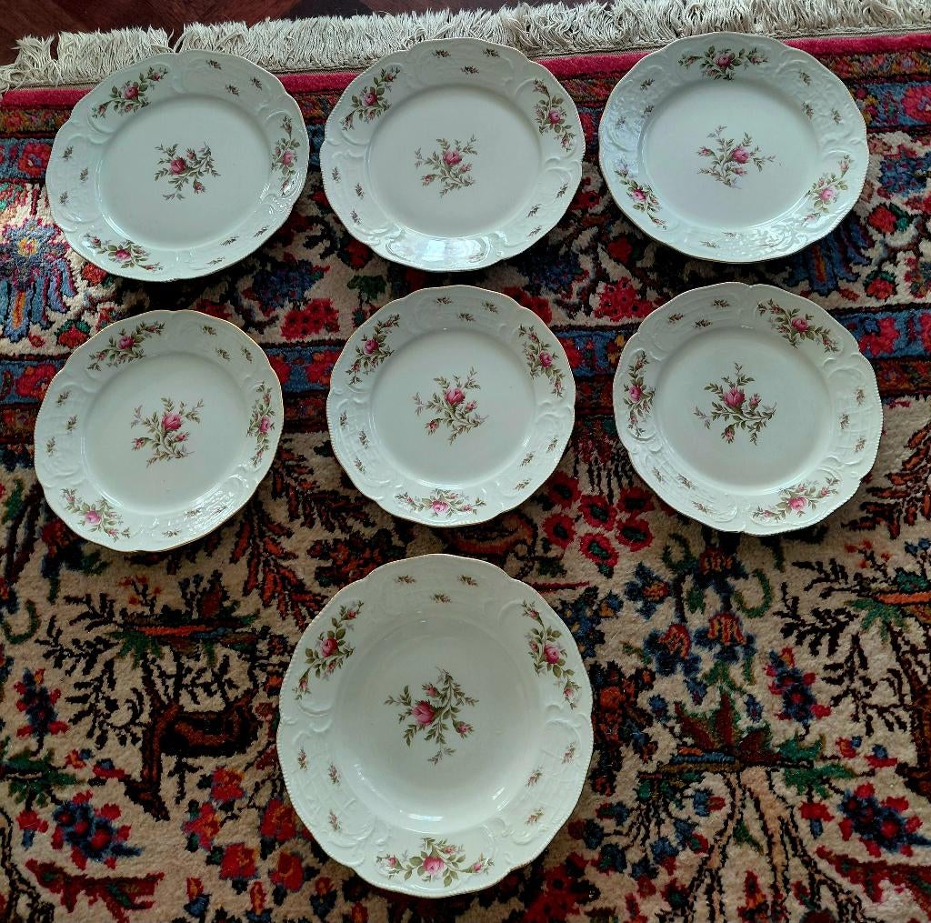 Rosenthal Sanssouci moosrose gold/Ramona borden, Antiek en Kunst, Ophalen of Verzenden