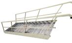 Industriële stalen trap 120cm breed 250cm hoog. Magazijntrap, Ophalen, Gebruikt, Trap, 2 tot 4 meter