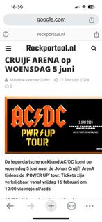 AC/DC powerup tour Arena, 4 zitplaatsen, Tickets en Kaartjes, Concerten | Rock en Metal, Juni, Twee personen, Hard Rock of Metal