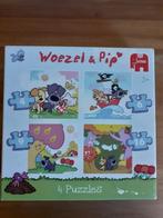 Woezel&Pip 4 Puzzels in 1. 4 + 6 + 9 + 16 stukken, 10 tot 50 stukjes, Ophalen of Verzenden, Zo goed als nieuw, 2 tot 4 jaar
