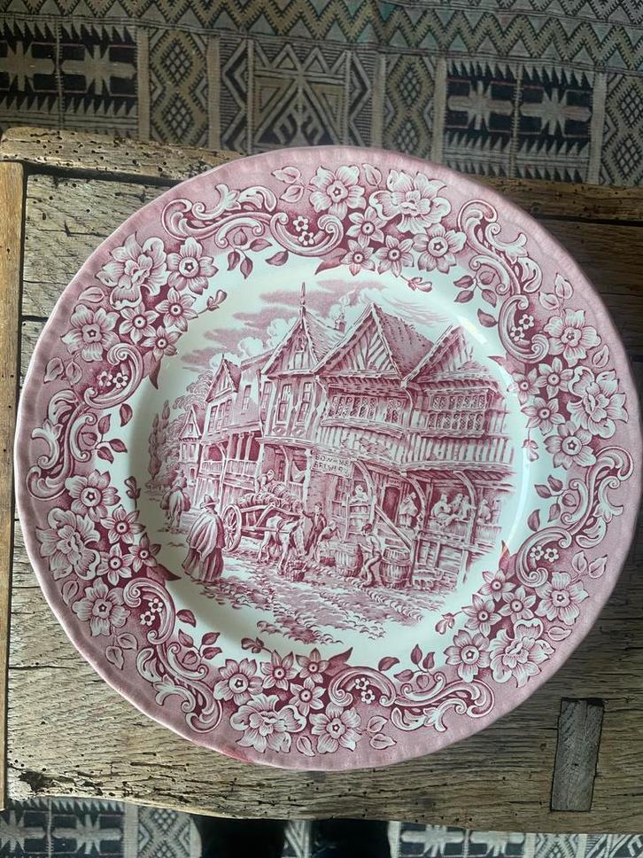 Diverse Borden: Engels & Regout - Wegens Verhuizing, Antiek en Kunst, Antiek | Keramiek en Aardewerk, Ophalen of Verzenden