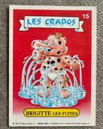 Garbage Pail Kids 1989 | Les Crados | Brigitte Les Fuites, Hobby en Vrije tijd, Stickers en Plaatjes, Ophalen of Verzenden, Zo goed als nieuw