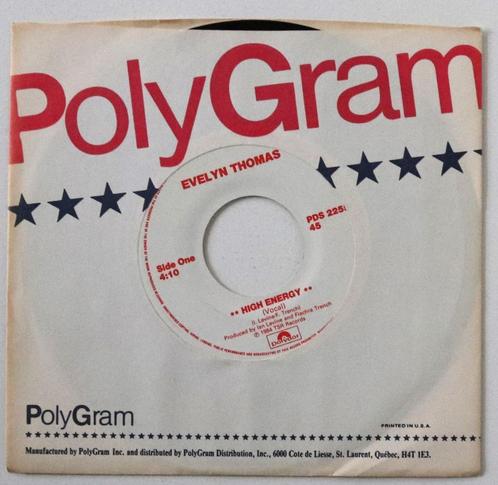 Evelyn Thomas - High Energy - 7in single – 1984, Cd's en Dvd's, Vinyl Singles, Gebruikt, Single, Dance, 7 inch, Ophalen