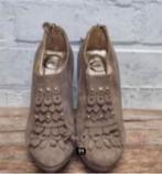 Just Cavalli - Mooie leren enkellaarsjes maat 38 - ZGAN, Bruin, Lage of Enkellaarzen, Ophalen of Verzenden, Zo goed als nieuw