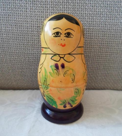 Houten Matroesjka poppetjes 5-delig Made in USSR. Met label, Verzamelen, Poppetjes en Figuurtjes, Zo goed als nieuw, Ophalen of Verzenden
