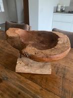 Teak schaal op voet (fruit) gebruikt maar in goede staat, Huis en Inrichting, Woonaccessoires | Schalen en Manden, Ophalen of Verzenden