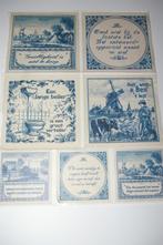 Vel met spreuken tegeltjes.  Delfts blauw, Ophalen of Verzenden, Zo goed als nieuw, Meerdere stickers
