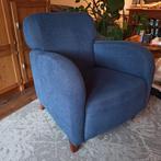 Fauteuil Dixie blauw - stoel, leunstoel, Ophalen, Gebruikt, Minder dan 75 cm, Stof