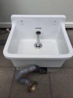 Vintage Spfinx wasbak buitengootsteen met afvoer., Doe-het-zelf en Verbouw, Sanitair, Ophalen, Gebruikt, Wastafel