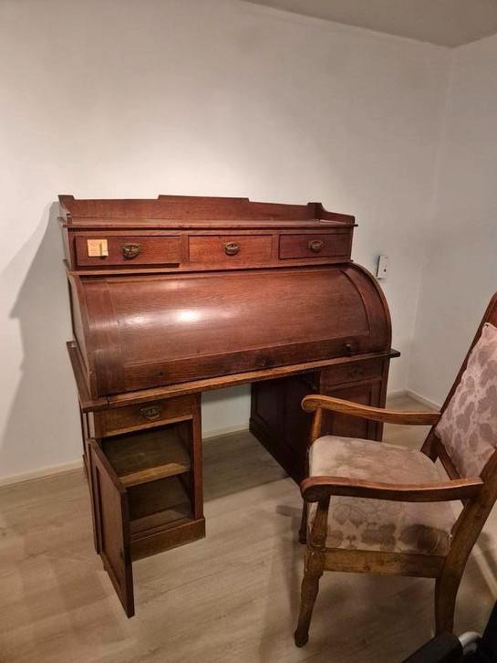 Gratis antiek rolluik bureau, Huis en Inrichting, Complete inboedels, Ophalen