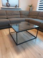 2 Salontafels Marmerlook - Zo Goed Als Nieuw!, Ophalen, 50 tot 100 cm, Vierkant, 50 tot 100 cm