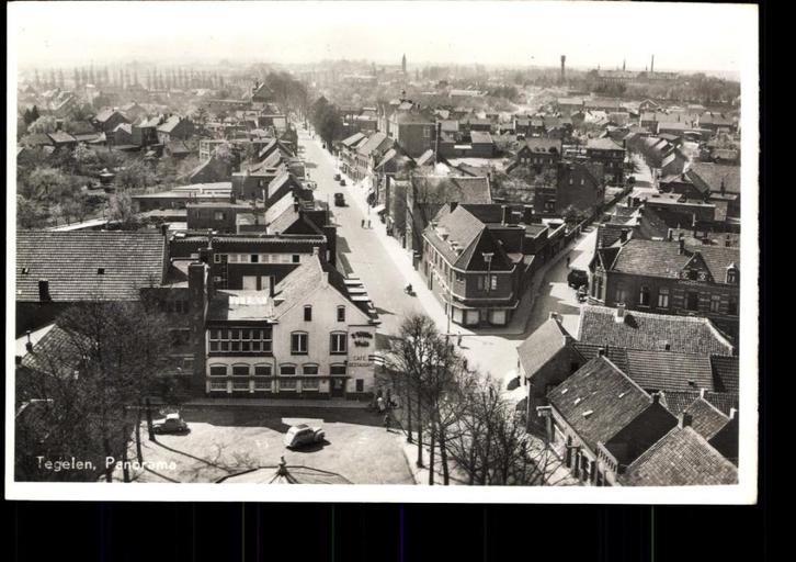 Tegelen (L.), Panorama, 1950, Verzamelen, Ansichtkaarten | Nederland, Ongelopen, Limburg, 1940 tot 1960, Verzenden