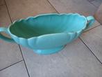 Blaauw Groene vaas van Dartmounth Pottery Devon Engeland ., Antiek en Kunst, Ophalen