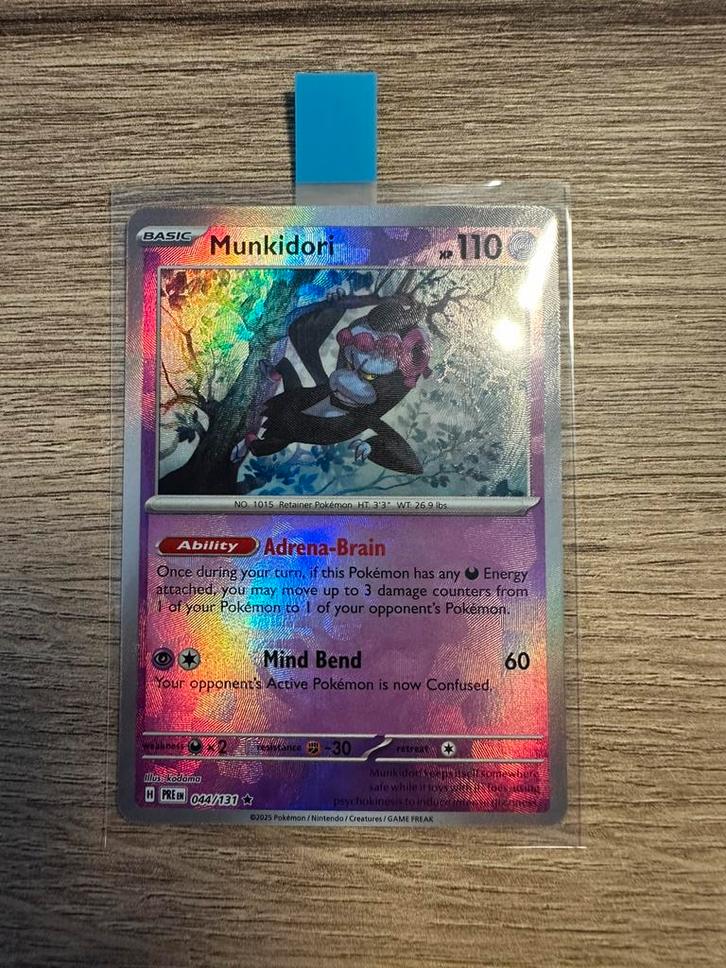 Munkidori (xPRE 044), Hobby en Vrije tijd, Verzamelkaartspellen | Pokémon, Zo goed als nieuw, Ophalen of Verzenden