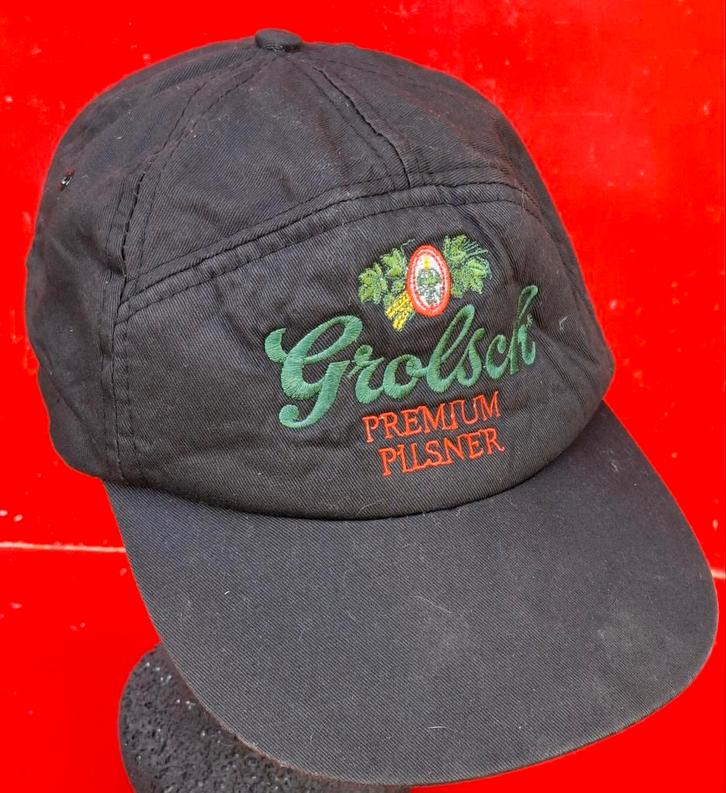 GROLSCH Premium Pilsner cap. Embroided.  Zeldzaam.  Vintage, Verzamelen, Merken en Reclamevoorwerpen, Gebruikt, Overige typen