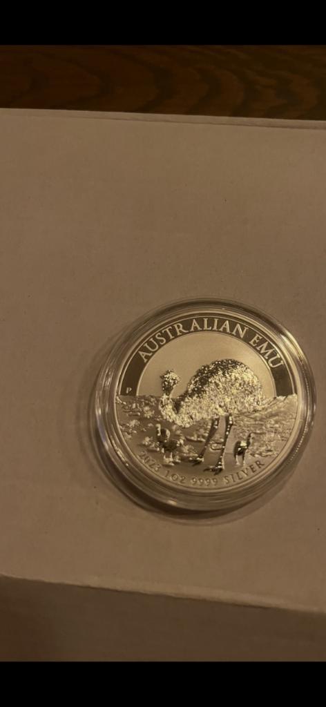 1 oz Australian Emu 2023 (30.000 oplage), Postzegels en Munten, Edelmetalen en Baren, Zilver, Ophalen