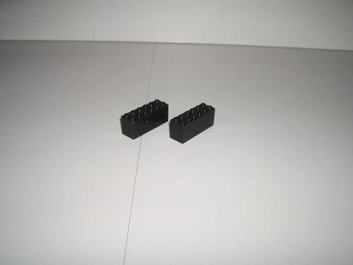2 LEGO 12v Zwarte TREINVERZWAARDERS perfecte staat!!., Kinderen en Baby's, Speelgoed | Duplo en Lego, Gebruikt, Lego, Complete set
