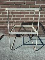 Industriële ijzeren trolley tafeltje bijzettafel sidetable., Ophalen, Metaal of Aluminium, Zo goed als nieuw, 60 cm of meer