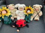 5 nieuwe zgan Anne Geddes poppen kunststof en pluche, Ophalen, Zo goed als nieuw, Babypop