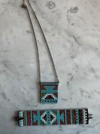 Gloednieuwe Swarovski set ketting en armband, Ophalen of Verzenden, Nieuw, Zilver