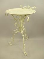 Rustiek Vogelbad IJzer Wit - 80cm, Tuin en Terras, Helene Livingstyle, Helenelivingstyle@gmail.com, 7531TJ, Nieuw