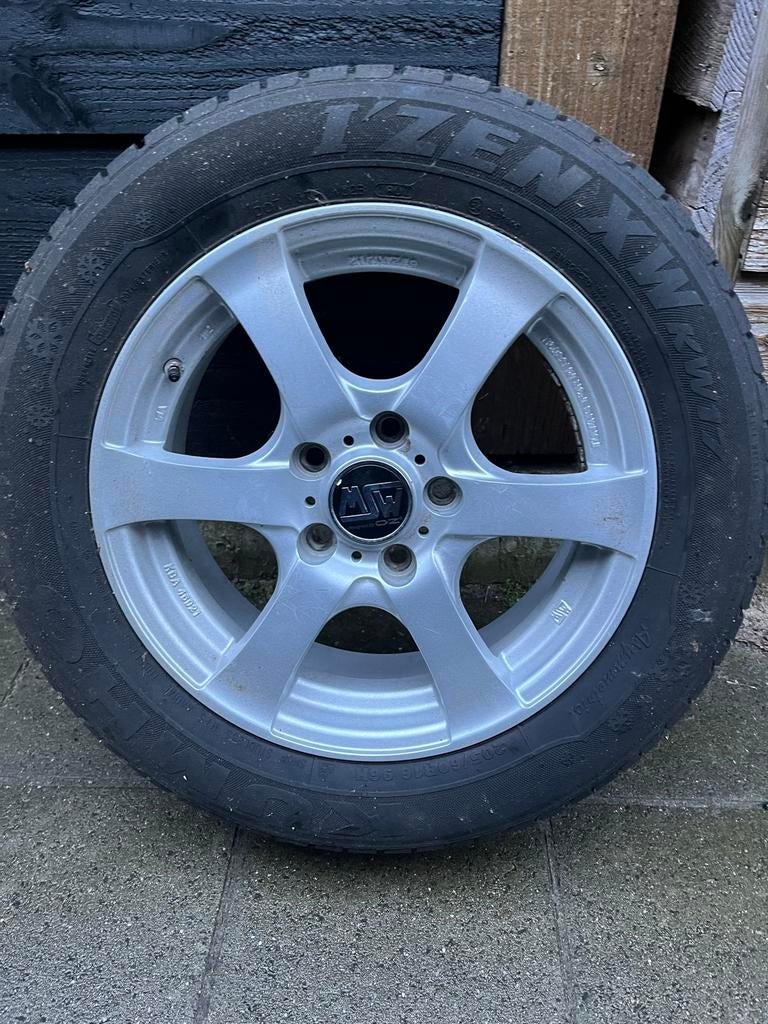 Winterbanden met velg 16 inch, Auto-onderdelen, Banden en Velgen, Ophalen, Gebruikt, 16 inch, Banden en Velgen