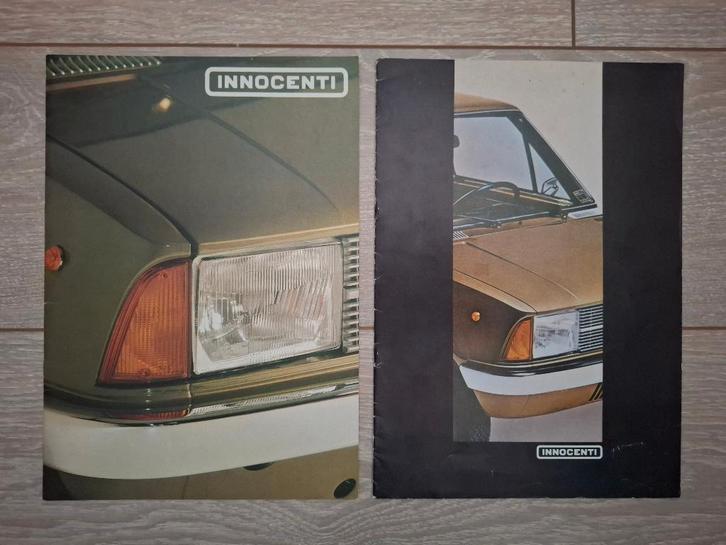 2x Innocenti folders, Boeken, Auto's | Folders en Tijdschriften, Zo goed als nieuw, Overige merken, Ophalen of Verzenden