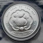 2020 Kingdom of Bhutan Rat - 1 oz silver, Ophalen of Verzenden, Zuidoost-Azië, Zilver
