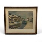 Jan Planting (1893-1955) - Moleneind, Drachten, Antiek en Kunst, Kunst | Schilderijen | Klassiek, Ophalen of Verzenden