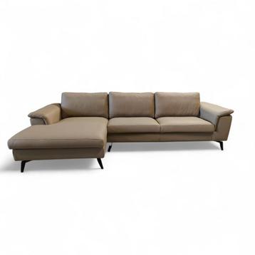 Lederen Hoekbank met Chaise Longue - Beursmodel beschikbaar voor biedingen