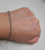 Zilveren vintage jasseron armbandje nr.1084, Sieraden, Tassen en Uiterlijk, Armbanden, Verzenden, Gebruikt, Zilver, Zilver