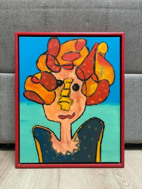 Schilderij Meertje Kaal - Woest, wulps en wuft, maar keihard, Antiek en Kunst, Kunst | Schilderijen | Klassiek, Ophalen of Verzenden