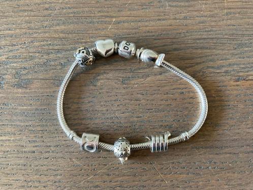 originele ZILVEREN PANDORA ARMBAND - WD014, Sieraden, Tassen en Uiterlijk, Armbanden, Zo goed als nieuw, Zilver, Zilver, Met bedels of kralen