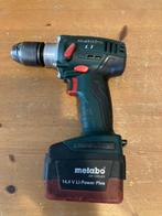 Metabo BS 14.4 LT boormachine set incl 2 accus en 2 opladers, Gebruikt, Ophalen of Verzenden, Boormachine