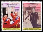 St. Vincent Gren. 1987, 40 jaar huwelijk Queen - Phlilip., Postzegels en Munten, Postzegels | Thematische zegels, Koningshuis