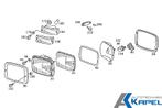 Knipperlicht glas voorzijde rechts Mercedes Dudo T2, Auto-onderdelen, Verlichting, Nieuw