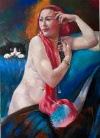 Buikdanseres, Antiek en Kunst, Kunst | Schilderijen | Klassiek, Ophalen