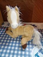 Paard knuffel met hinnek geluid Animagic 20 cm x 17 cm, Ophalen of Verzenden