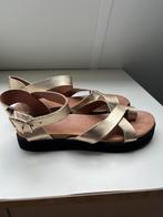 Mooie goudkleurige manfield sandalen, Ophalen of Verzenden, Zo goed als nieuw, Overige kleuren, Sandalen of Muiltjes