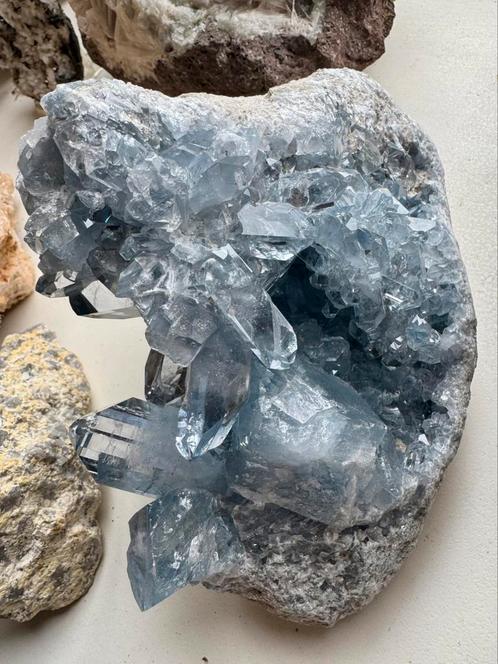 Celestien, Verzamelen, Mineralen en Fossielen, Mineraal, Ophalen of Verzenden