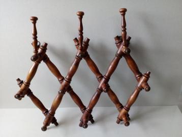 Antieke bamboo faux wandkapstok. Hoeden /Jassen. beschikbaar voor biedingen