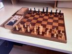Apart ANTIEK SCHAAKSPEL, bord 38x39 koning 6,5H voor 27 euro, Hobby en Vrije tijd, Gezelschapsspellen | Bordspellen, Ophalen of Verzenden