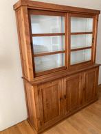 Buffet kast met glazen schuifdeuren, Ophalen, Glas, 150 tot 200 cm, Landelijk
